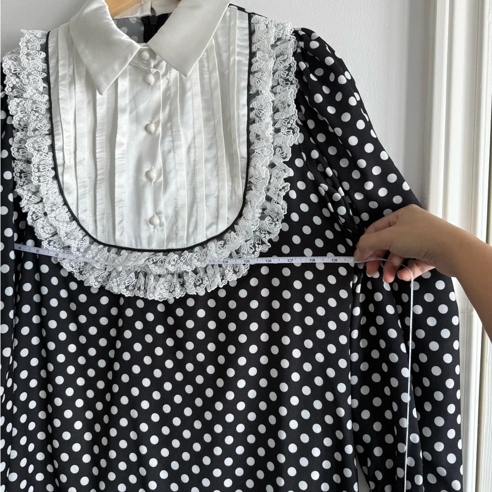 Black and White Polka Dot Dress - Picture 2 of 3